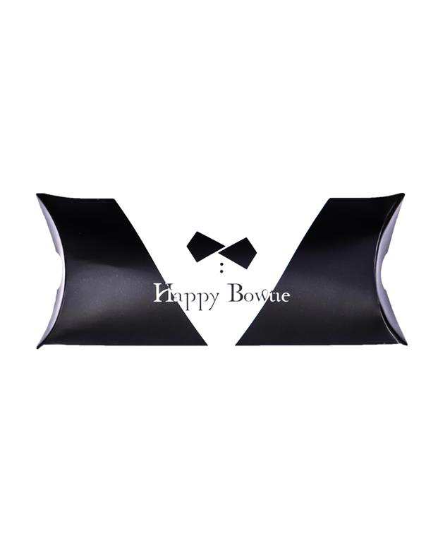 پاپیون مردانه پارچه‌ ای خاکی مشکی Happy Bowtie